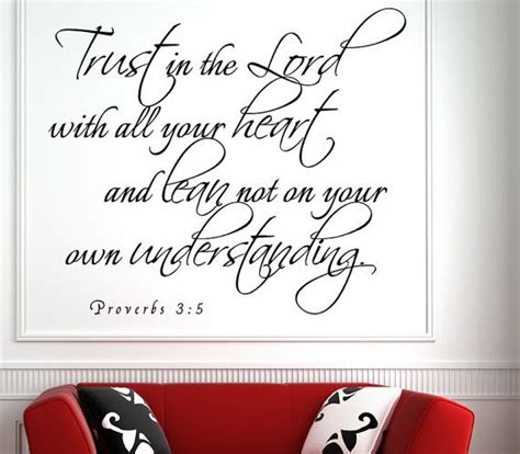 Trust In The Lord With All Proverbs 35 By Creativewallquotes 1999