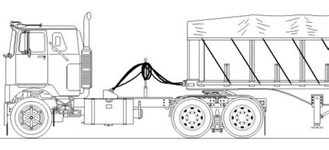 Mack is the semi truck that transports lightning mcqueen from race to race from the animated disney pixar movie cars. mack classic truck drawings - Google Search | Carros de ...