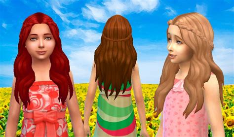 Mystufforigin Sensitive Hair For Girls ~ Sims 4 Hairs