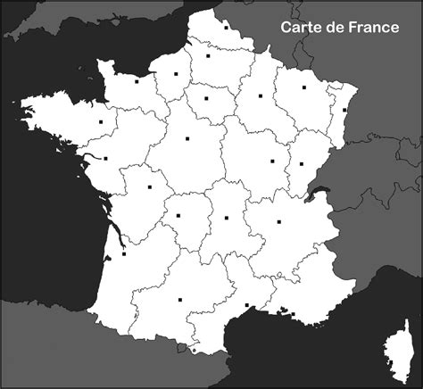 Carte de France vierge - Voyages - Cartes