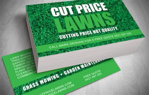 Fast lawn mowing business card. Business Cards For Your Lawn Mowing Company