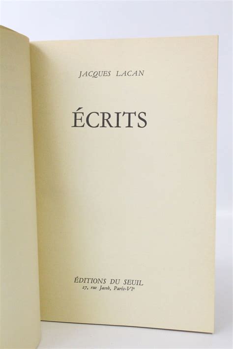 Lacan Ecrits Edition