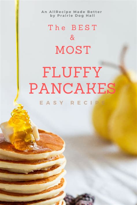 Fluffy Pancakes Recipe 6 Easy Steps Prairie Dog Hall
