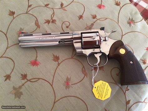 Colt Python 357 Magnum 6 Bright Nickel Mfg 1981 New Unfired