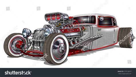 Vintage Hot Rod Clip Art