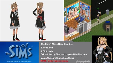 Dl The Sims 1 Cc Skin For Marie Rose By Lengxuefenghun On Deviantart