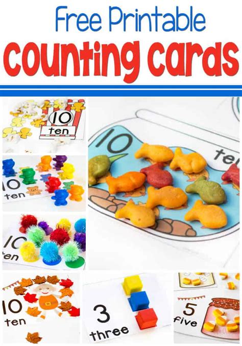 Printable Number Counting Cards