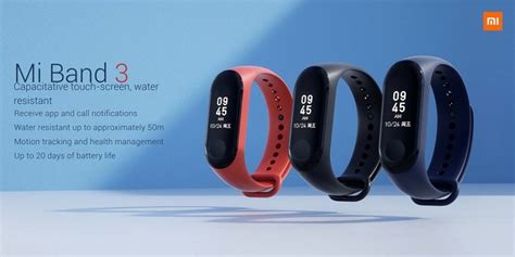 Mi band 3 will have 3 colours. Xiaomi launches the Mi Band 3 in India for ₹1,999 ($28)