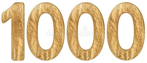 Numeral 1000 One Thousand Isolated On White Background 3d Render