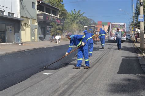 Prefeitura Avan A O Recapeamento Da Avenida Minas Gerais Rede