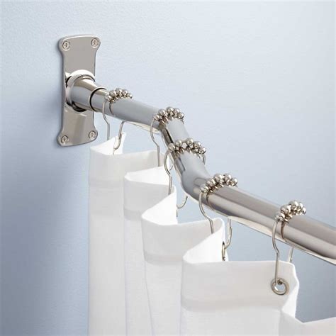 Offset Shower Curtain Rod Curved Shower Rods Shower Curtain Rods Bathroom Shower Curtain