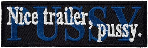 Nice Trailer Pussy Patch Vulgar Biker Patches Clothing