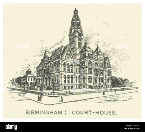 Us Al1891 P035 Birmingham Court House Stock Photo Alamy
