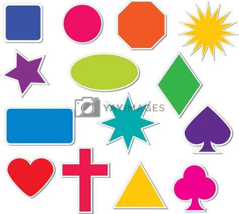 Various Sticker Shapes By Steppysteph Vectors And Illustrations Free
