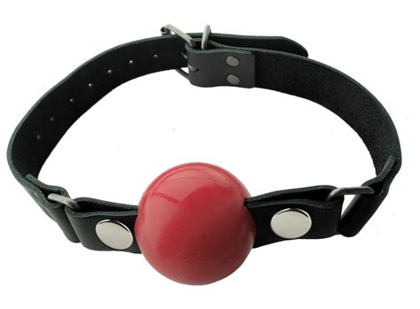 Spartacus Wholesale Gags Nickel Free Silicone Ball Gag Large Red