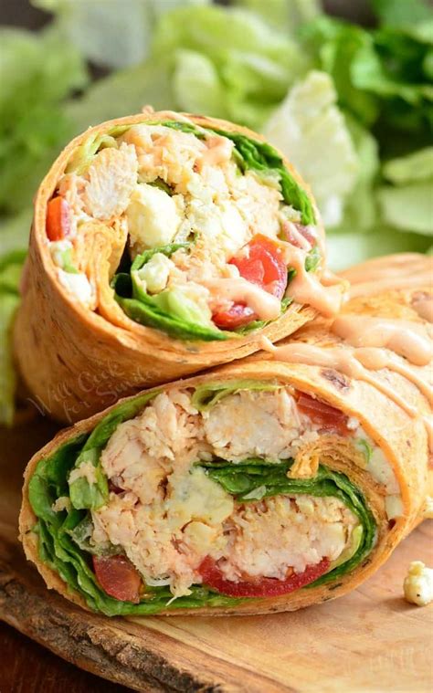 Sprinkle your chicken and feta over the greens and drizzle with some of the dressing. Easy Chicken Wrap Recipes for a Delicious Lunch | Skip To ...