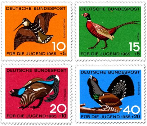 Darum werden bilder von deutschen briefmarken hier aus der galerie gelöscht, da über diese webseite kein handel für deutsche briefmarken. Die Vogel-Briefmarken von 1965 | Briefmarken-Blog - briefmarken-bilder.de