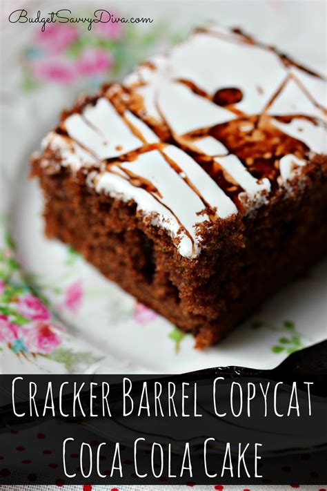 Discussion and talk about cracker barrel ~ healthy options? Cracker Barrel Copycat Coca Cola Cake Recipe - Budget Savvy Diva