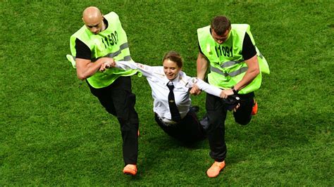 Pussy Riot Claim To Have Conducted World Cup Pitch Invasion World News Sky News