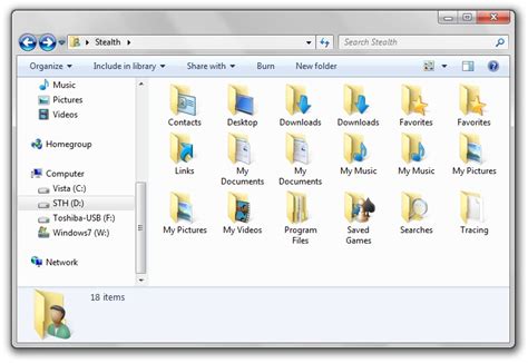 Windows 7 Libraries And Personal Folders Change Location Stealth Settings