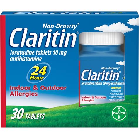 Claritin 24 Hour Allergy Medicine Antihistamine Tablets 30 Ct
