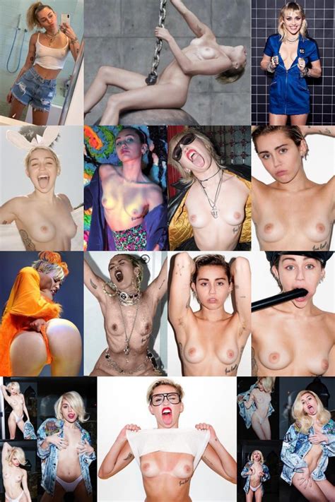 Miley Cyrus Nude Collage Fappenist