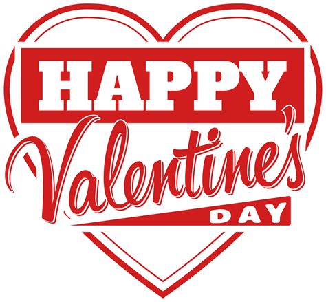 Valentine S Day Clip Art Happy Valentine S Day Heart Transparent Png Clip Art Image Png
