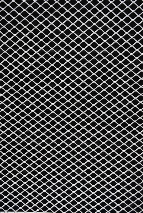 Metallic Grille Texture Featuring Metallic Mesh And Grid High