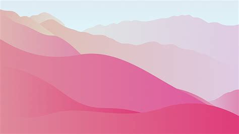 Artistic Mountain Pink Minimalist HD Wallpaper Peakpx