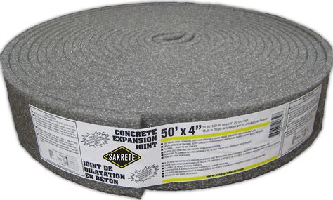 Contraction/control joints are placed in concrete slabs to control random cracking. SAKRETE Concrete Expansion Joint > KING Home Improvement ...