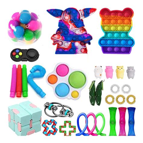 Fidget Toys Set Cheap Fidget Pack With Simple Dimple Sensory Toys Tie Dye Push Pop Bubble