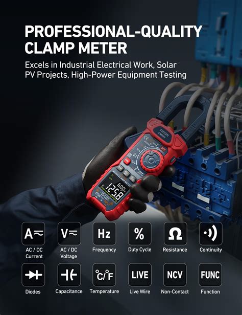 Astroai Inrush Counts Digital Clamp Meter Multimeter A Trms