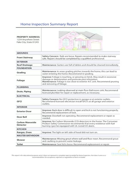 2 page 2 summary was surveyed for fire safety on 3/29/2014 by hughes associates, inc. Sample Home Inspection Summary Report - Edit, Fill, Sign Online | Handypdf