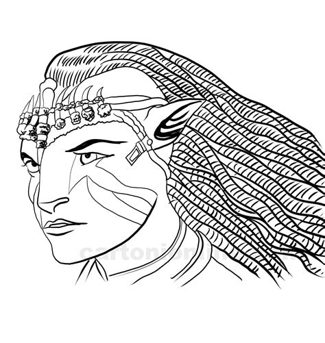 Avatar Jake Sully Coloring Pages Sketch Coloring Page