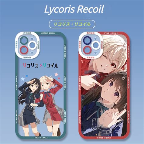 Lycoris Recoil Transparent Phone Case Nishiki Chishu Takina Compatible