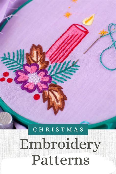 30 Festive Christmas Embroidery Designs