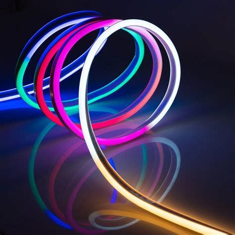 Single Colorrgb Led Flexible Neon Tube Strip Lights 24vdc Buy Led