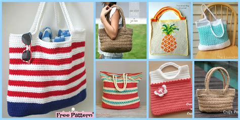 10 Pretty Crocheted Tote Bags Free Patterns Diy 4 Ever