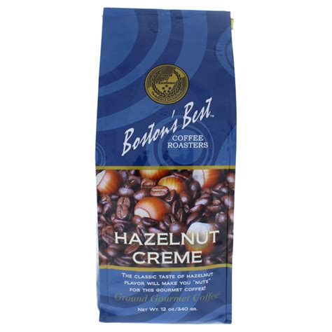 Hazelnut Creme Ground Gourmet Coffee By Bostons Best For 12 Oz Coffee