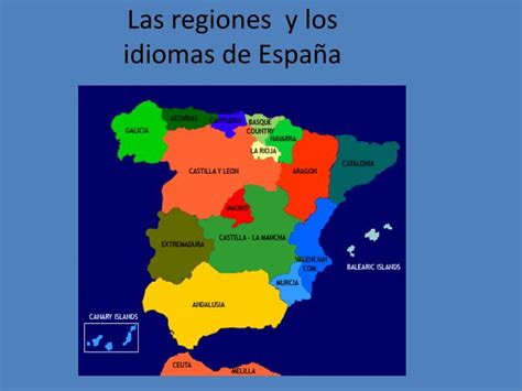 Ppt Las Regiones Y Los Idiomas De España Powerpoint Presentation Id