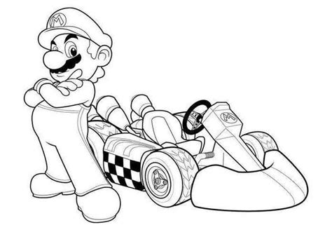 Coloriage voiture mario kart à imprimer. Download Mario Kart Coloring Page Printables | Mario ...