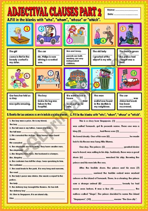 Adverb Clauses Of Place Using Where Key Esl Worksheet By Ayrin Images