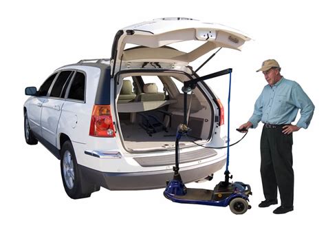 An exterior scooter lift for cars is a platform mounted on the outside of the vehicle. Transporting Your Mobility Scooter or Power Chair Inside ...