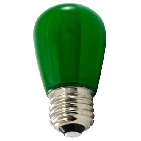 Frosted Green Led S14 Professional Series Light Bulbs 25 Pack
