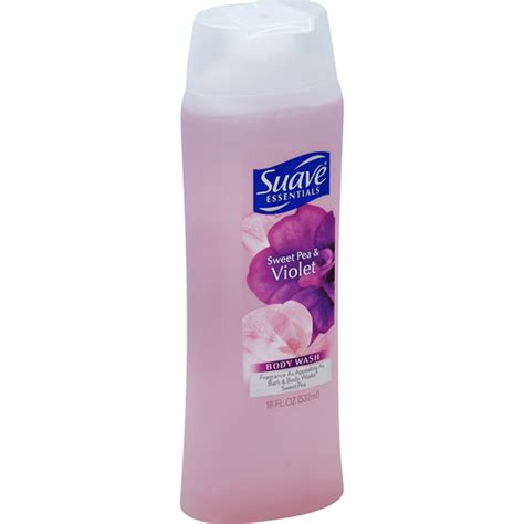 Suave Essentials Body Wash Sweet Pea And Violet Bath And Shower