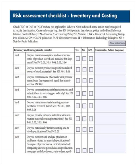 Assessment Checklist Template 11 Free Word Pdf Format Download