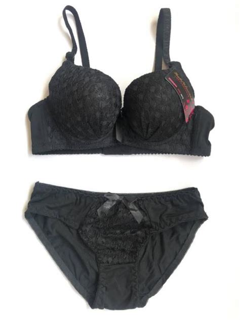 Zimisa Black Pushup Bra And Panty Set Buy Bras Panties Nightwear Swimwear Sportswear