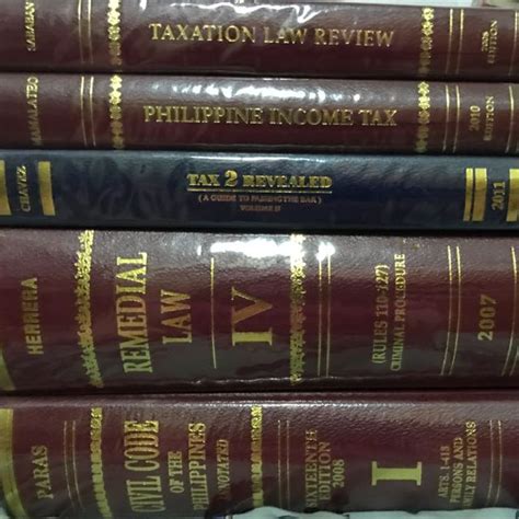 Remedial Law Vol 4 Civil Code Of The Phils Annotated Tax2 Revealed