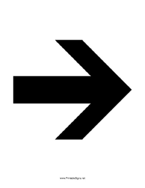 Two way traffic ahead sign. Printable Arrow Right Sign
