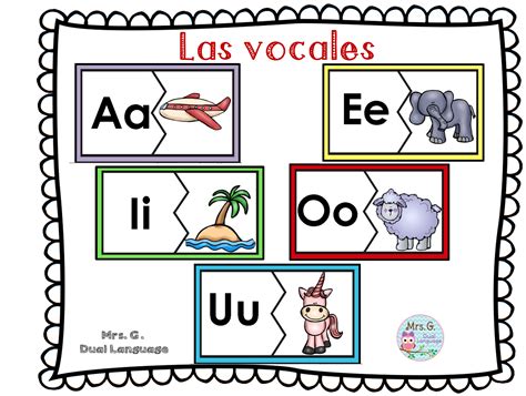 Las Vocales En Espanol Worksheets